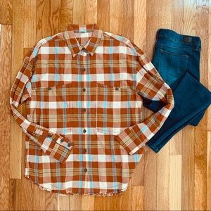 Free People Love Land Plaid Shirt